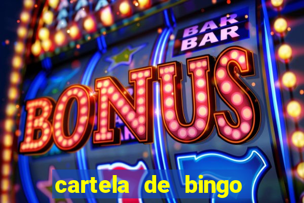 cartela de bingo pra imprimir